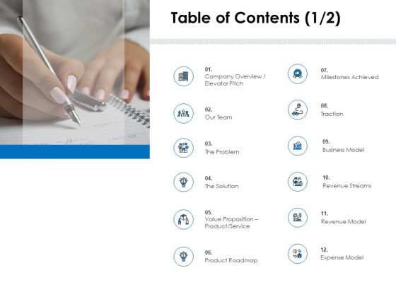 Startup Investment Ideas Table Of Contents Traction Ppt Professional Deck PDF Startup Investment Ideas Table Of Contents Traction Ppt Professional Deck PDF