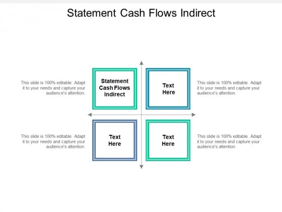 Statement Cash Flows Indirect Ppt PowerPoint Presentation Styles Gallery