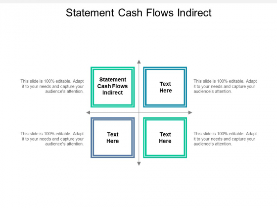 Indirect Cash Flow Template