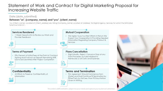 Statement Of Work And Contract For Digital Marketing Proposal For Increasing Website Traffic Introduction PDF Statement Of Work And Contract For Digital Marketing Proposal For Increasing Website Traffic Introduction PDF