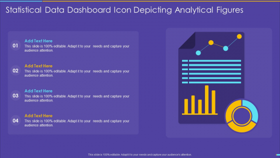 Statistical Data Dashboard Icon Depicting Analytical Figures Sample PDF