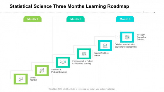 Statistical Science Three Months Learning Roadmap Elements