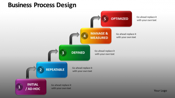 Step Process Flowchart Diagrams PowerPoint Slides