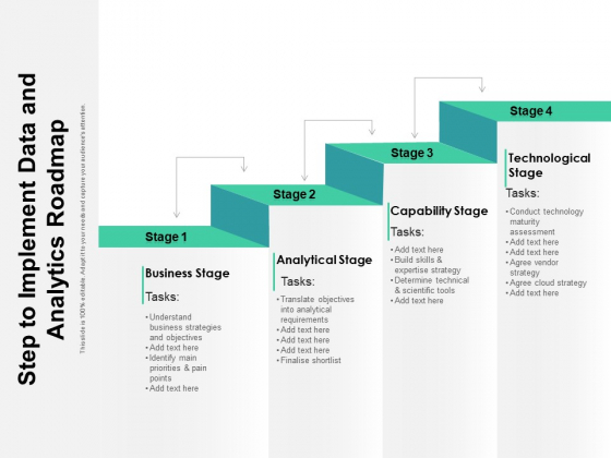 Step To Implement Data And Analytics Roadmap Ppt PowerPoint Presentation Gallery Guidelines PDF Step To Implement Data And Analytics Roadmap Ppt PowerPoint Presentation Gallery Guidelines PDF