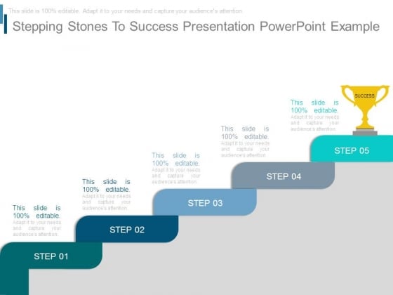 Stepping Stones To Success Presentation Powerpoint Example