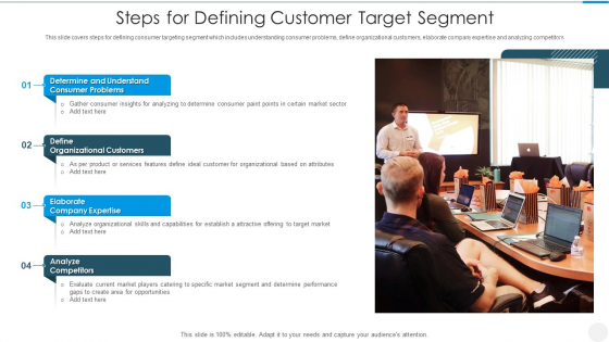 Steps For Defining Customer Target Segment Structure PDF