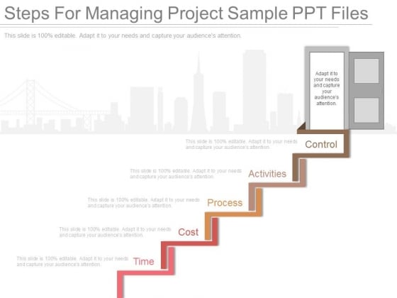 Steps For Managing Project Sample Ppt Files