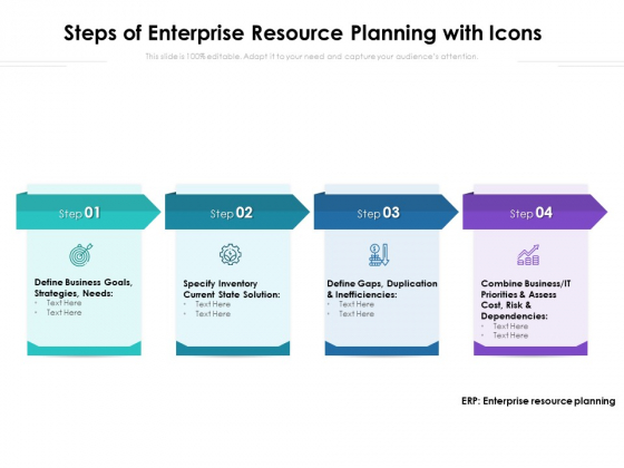 Steps Of Enterprise Resource Planning With Icons Ppt PowerPoint Presentation File Design Inspiration PDF Steps Of Enterprise Resource Planning With Icons Ppt PowerPoint Presentation File Design Inspiration PDF