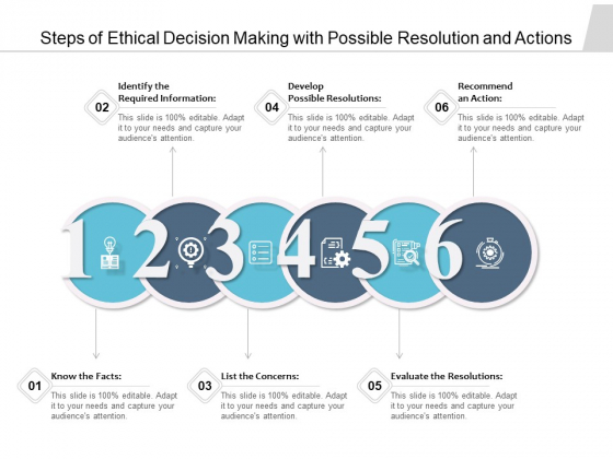 Steps Of Ethical Decision Making With Possible Resolution And Actions Ppt PowerPoint Presentation File Model PDF Steps Of Ethical Decision Making With Possible Resolution And Actions Ppt PowerPoint Presentation File Model PDF