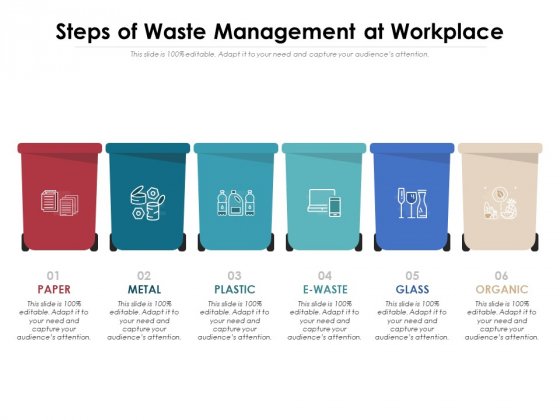 Steps Of Waste Management At Workplace Ppt PowerPoint Presentation File Slideshow PDF Steps Of Waste Management At Workplace Ppt PowerPoint Presentation File Slideshow PDF