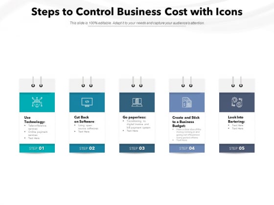 Steps To Control Business Cost With Icons Ppt PowerPoint Presentation Infographic Template Gridlines PDF Steps To Control Business Cost With Icons Ppt PowerPoint Presentation Infographic Template Gridlines PDF