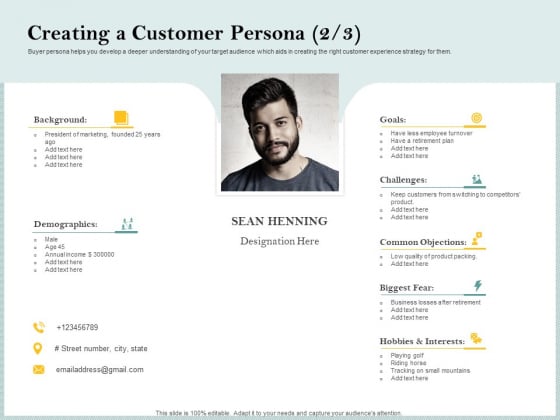 Steps To Create Ultimate Client Experience Creating A Customer Persona Common Download PDF Steps To Create Ultimate Client Experience Creating A Customer Persona Common Download PDF