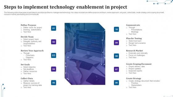 Steps To Implement Technology Enablement In Project Download PDF Steps To Implement Technology Enablement In Project Download PDF
