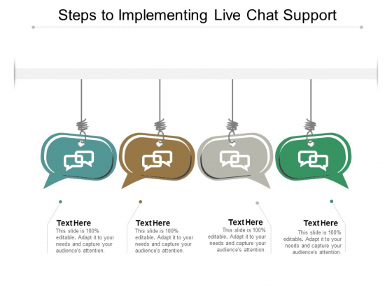 Steps To Implementing Live Chat Support Ppt PowerPoint Presentation Gallery Maker