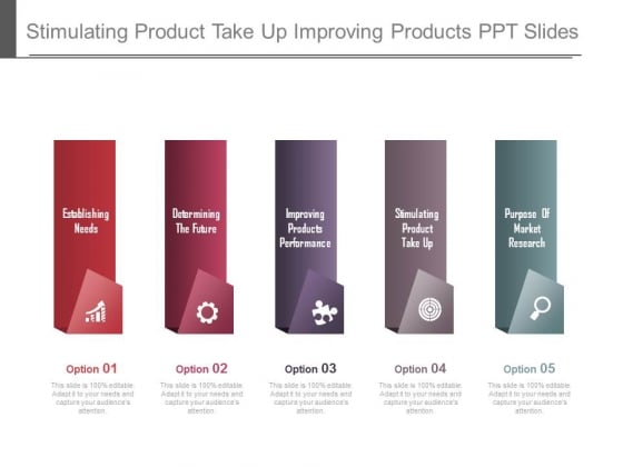 Stimulating Product Take Up Improving Products Ppt Slides Stimulating Product Take Up Improving Products Ppt Slides