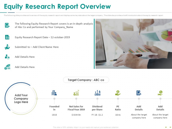 Stock Market Research Report Equity Research Report Overview Guidelines PDF