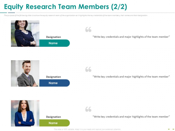 Stock Market Research Report Equity Research Team Members Planning Infographics PDF Stock Market Research Report Equity Research Team Members Planning Infographics PDF