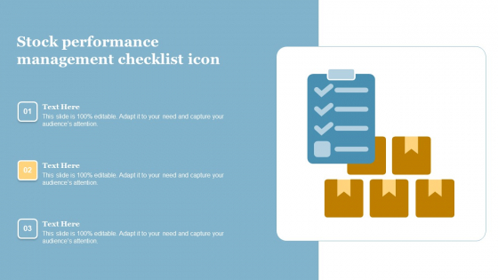 Stock Performance Management Checklist Icon Download PDF - PowerPoint ...
