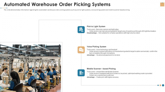 Stock Repository Management For Inventory Control Automated Warehouse Order Picking Systems Information PDF