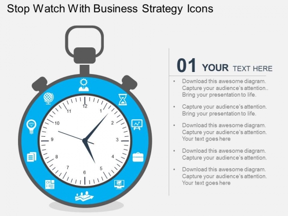 Stop Watch With Business Strategy Icons Powerpoint Templates Stop Watch With Business Strategy Icons Powerpoint Templates