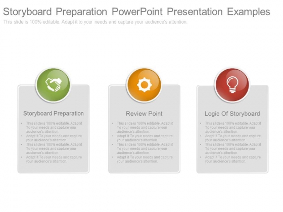 Storyboard Preparation Powerpoint Presentation Examples