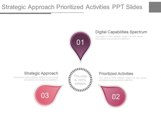 Strategic Approach Prioritized Activities Ppt Slides