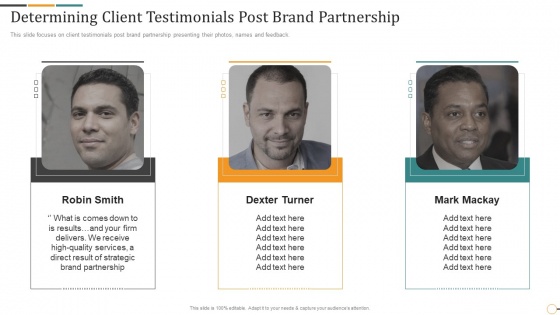 Strategic Brand Partnership Investor Determining Client Testimonials Post Brand Partnership Structure PDF Strategic Brand Partnership Investor Determining Client Testimonials Post Brand Partnership Structure PDF