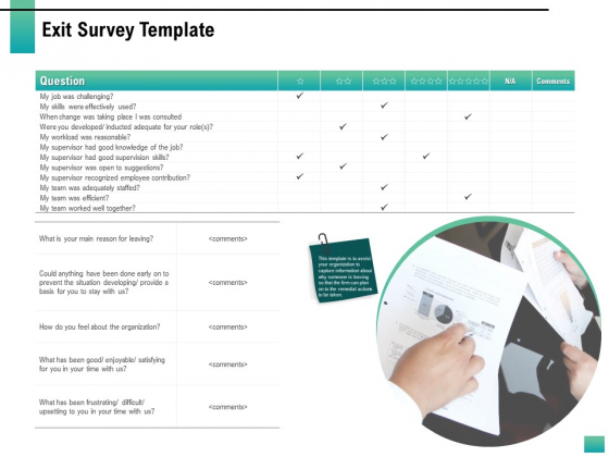 Strategic Manpower Management Exit Survey Template Formats PDF