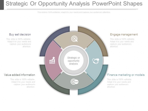 Strategic Or Opportunity Analysis Powerpoint Shapes