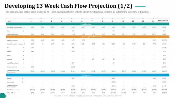 Strategic Plan For Corporate Recovery Developing 13 Week Cash Flow Projection Download PDF Strategic Plan For Corporate Recovery Developing 13 Week Cash Flow Projection Download PDF