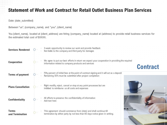 Strategic Plan Retail Store Statement Of Work And Contract For Outlet Business Plan Services Guidelines PDF Strategic Plan Retail Store Statement Of Work And Contract For Outlet Business Plan Services Guidelines PDF
