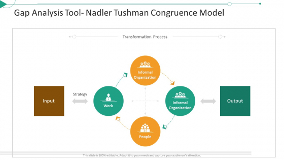Strategic Planning Needs Evaluation Gap Analysis Tool Nadler Tushman Congruence Model Infographics PDF