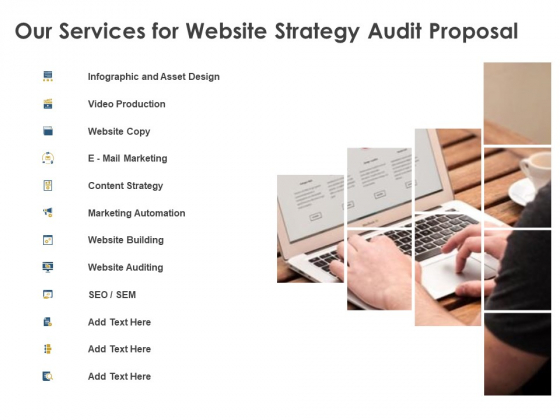 Strategic SEO Audit Our Services For Website Strategy Audit Proposal Graphics PDF Strategic SEO Audit Our Services For Website Strategy Audit Proposal Graphics PDF