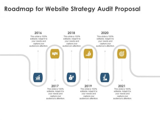 Strategic SEO Audit Roadmap For Website Strategy Audit Proposal Background PDF