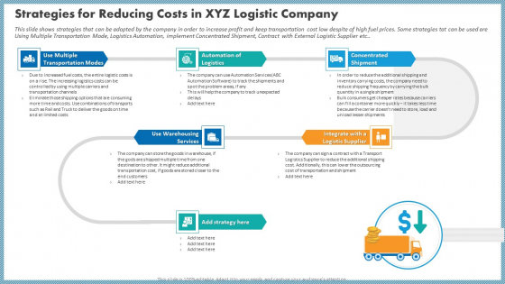 Strategies For Reducing Costs In XYZ Logistic Company Elements PDF Strategies For Reducing Costs In XYZ Logistic Company Elements PDF
