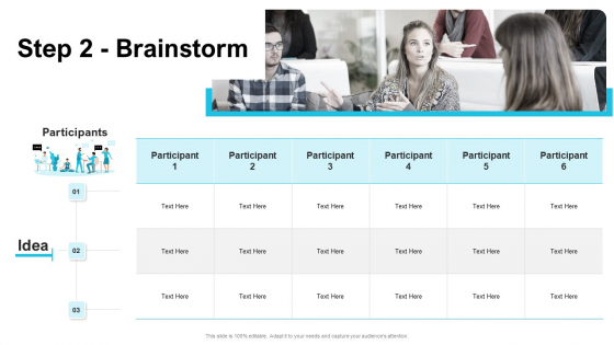 Strategies Improving Corporate Culture Step 2 Brainstorm Infographics PDF