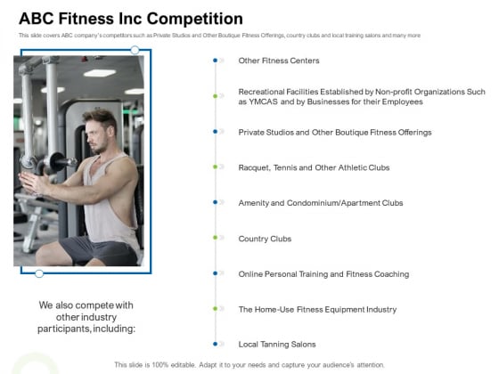 Strategies To Enter Physical Fitness Club Business ABC Fitness Inc Competition Designs PDF Strategies To Enter Physical Fitness Club Business ABC Fitness Inc Competition Designs PDF