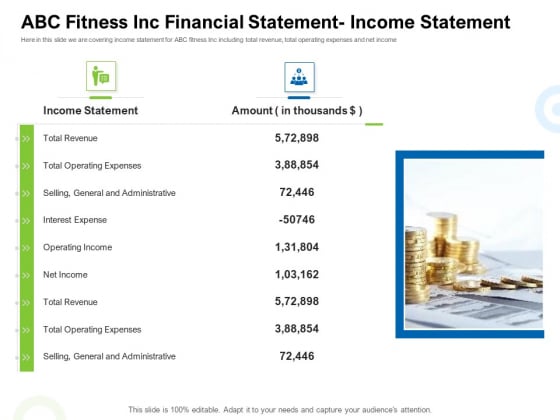 Strategies To Enter Physical Fitness Club Business ABC Fitness Inc Financial Statement Income Statement Brochure PDF Strategies To Enter Physical Fitness Club Business ABC Fitness Inc Financial Statement Income Statement Brochure PDF