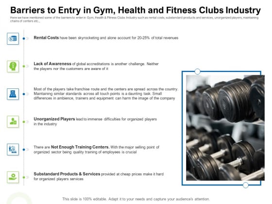 Strategies To Enter Physical Fitness Club Business Barriers To Entry In Gym Health And Fitness Clubs Industry Guidelines PDF Strategies To Enter Physical Fitness Club Business Barriers To Entry In Gym Health And Fitness Clubs Industry Guidelines PDF