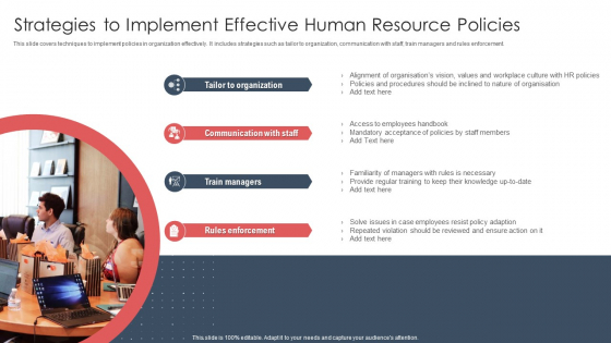Strategies To Implement Effective Human Resource Policies Microsoft PDF