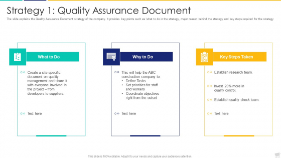 Strategy 1 Quality Assurance Document Ideas PDF Strategy 1 Quality Assurance Document Ideas PDF
