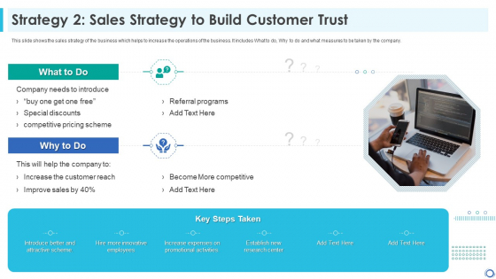 Strategy 2 Sales Strategy To Build Customer Trust Themes PDF