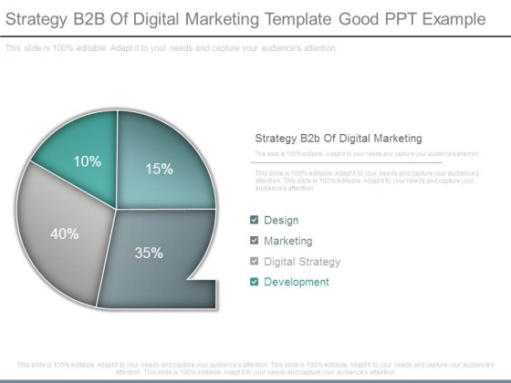 Strategy B2b Of Digital Marketing Template Good Ppt Example