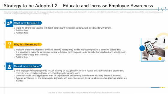 Strategy To Be Adopted 2 Educate And Increase Employee Awareness Ppt Pictures File Formats PDF Strategy To Be Adopted 2 Educate And Increase Employee Awareness Ppt Pictures File Formats PDF