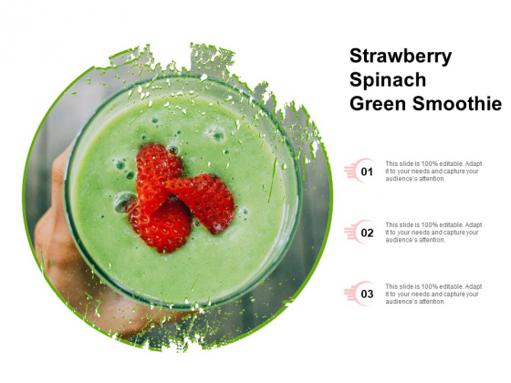 Strawberry Spinach Green Smoothie Ppt PowerPoint Presentation Portfolio Inspiration PDF