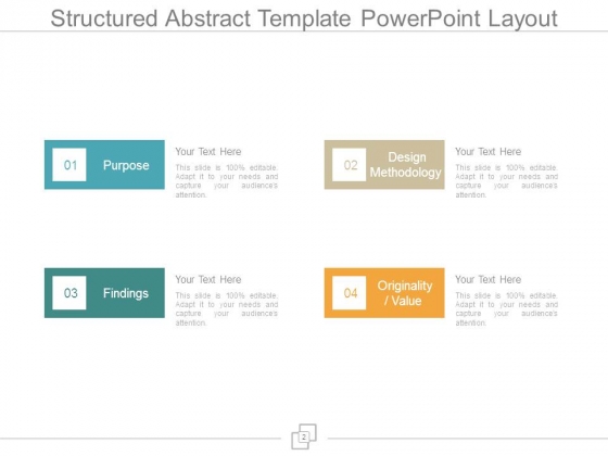 Structured Abstract Template Powerpoint Layout