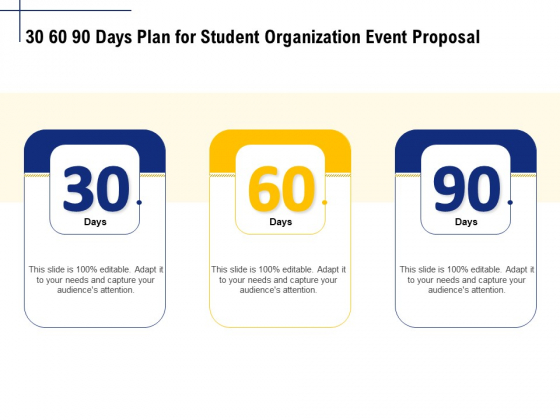 Student Club Event Planning 30 60 90 Days Plan For Student Organization Event Proposal Sample PDF Student Club Event Planning 30 60 90 Days Plan For Student Organization Event Proposal Sample PDF