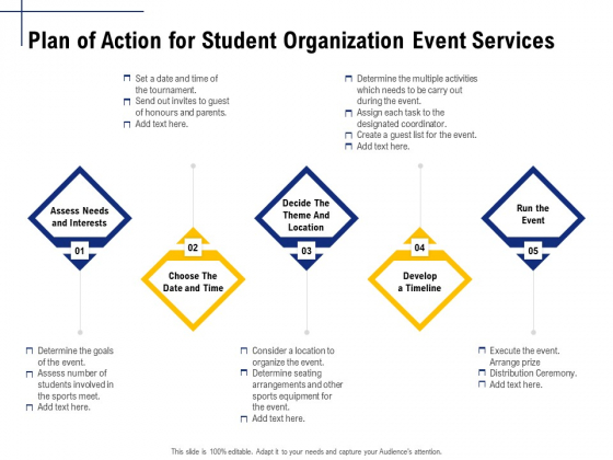 Student Club Event Planning Plan Of Action For Student Organization Event Services Ppt Styles Layouts PDF Student Club Event Planning Plan Of Action For Student Organization Event Services Ppt Styles Layouts PDF