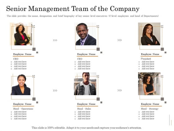 Subordinated Loan Funding Senior Management Team Of The Company Ppt Layouts Themes PDF Subordinated Loan Funding Senior Management Team Of The Company Ppt Layouts Themes PDF