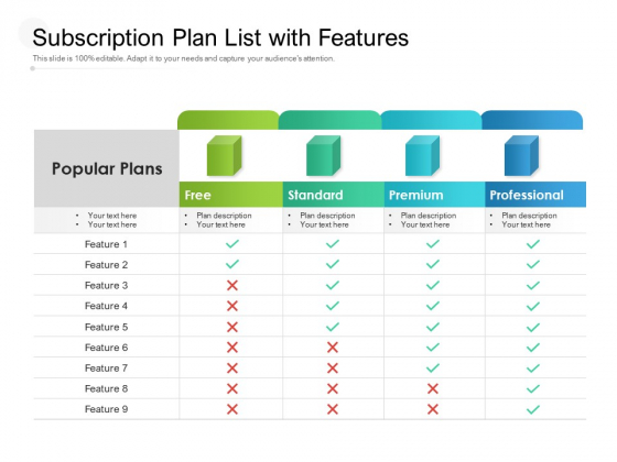 Subscription Plan List With Features Ppt PowerPoint Presentation Ideas Outline Subscription Plan List With Features Ppt PowerPoint Presentation Ideas Outline